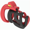 Generique Cage de chasteté Cock Cuff 7.5 x 3 cm Rouge-Noir